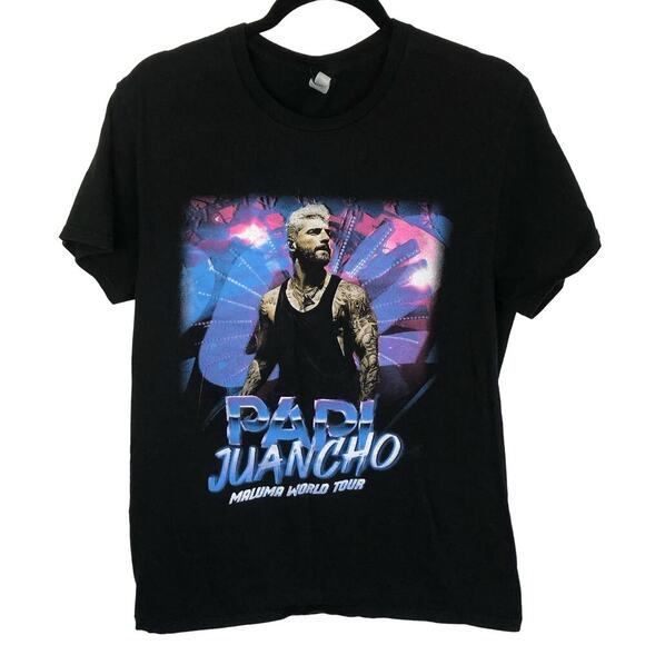 Maluma Papi Juancho 2021 World Tour Short Sleeve T-shirt - Ladies Medium - Picture 1 of 7